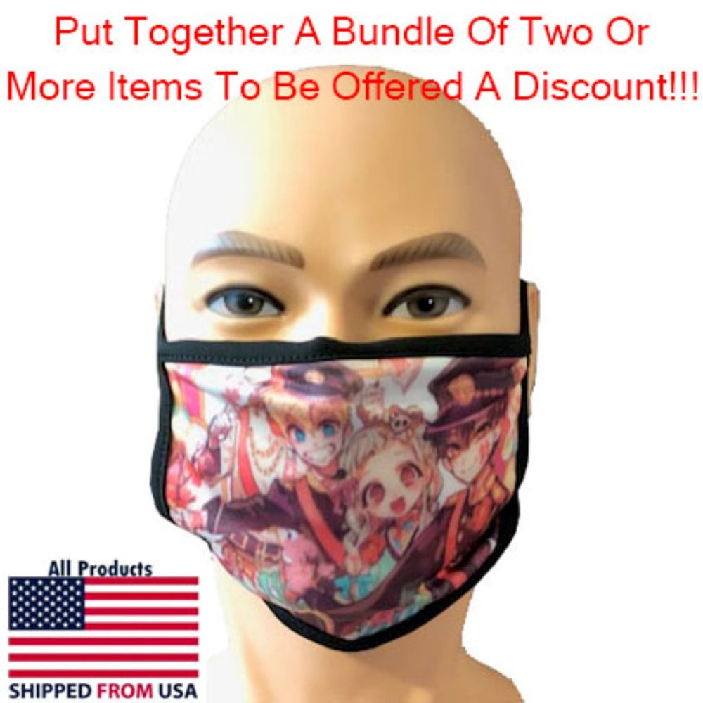 Washable Adult Anime Face Mask #3